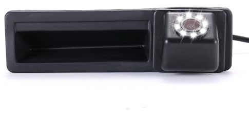 Dynavsal 8 LEDs Nachtsicht Super HD Griffleiste Kamera Wasserdicht Kofferraumgriff Rückfahrkamera Ersatz für Audi A8 A8L D4 4H MK3/A6 A6L C7 4G/A4 B8 8K/A3 8V MK3/A5 8T MK S5/Q7 4L Facelift/A1/S1 8X