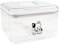 Ctomche Cat Food Storage Pet Food Storage Container Flip Top with Airtight Lid and Measuring Cup Transparent Plastic Cat Dry Food Treat Dispenser BPA-Free,Stackable (8.6 L)