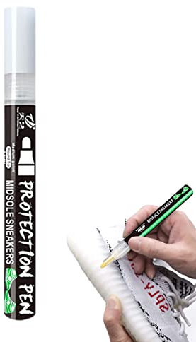 SENZZ 2 Peinture Sneaker Blanche - Nettoyant pour Baskets Blanc imperméable - Peinture pour Chaussures pour Retoucher ou enlever Les éraflures sur Le Cuir, Le Tissu et la Mousse Souple