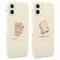 Coiwxmoi 2 Stück Handyhülle für iPhone 12 Hülle 6,1, Niedlicher Bär Aesthetic Muster Design Mädchen Frauen Handyhülle für iPhone 12, Weich Silikon Stoßfest Kratzfest Schutzhülle
