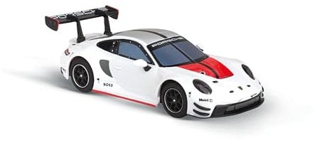 Carrera Hybrid, Porsche 911 GT3 R Rexy, Maßstab 1:50, Front- und Rücklichter, Bis zu 30 Minuten Rennaction, USB-C-Aufladung in 20 Minuten, Mobile App-Steuerung für maximales Fahrvergnügen