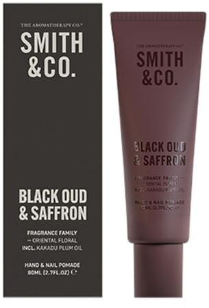 The Aromatherapy Co. - Smith & Co. Hand- & Nagel-Pomade - Black Oud & Safran | Kakura Plum Oil & Marula Oil Skin Moisturizer - Vegan & Cruelty Free/Made in New Zealand