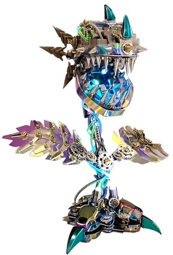 YYDSTES 3D Metal Piranha Plant Flower Model Puzzle Set, 3D Steampunk Metal Puzzles for Adults,DIY Mechanical Metal Jigsaw Ornaments Birthday Gifts For Men