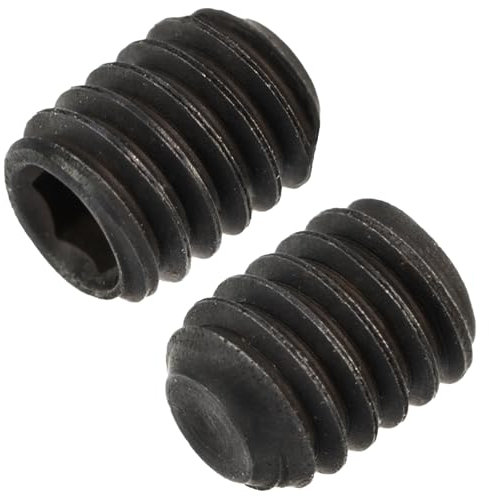 AERZETIX - NV17351 - Lot de 8 Vis de blocage sans tête M2x2.5mm à bout plat - empreinte hexagonale HEX 0.9 à 6 pans creux - en acier - couleur noir
