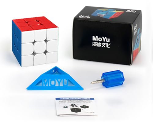 MOYU Meilong 3M Zauberwürfel, 3x3 Magnetischer Geschwindigkeitswürfel Puzzlewürfel Flexible 3D Rätsel für Würfelliebhaber