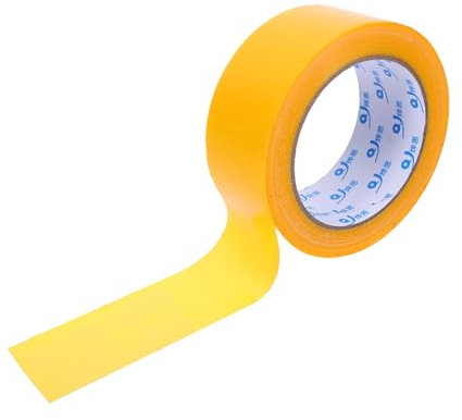 ORFOFE Waterproof High-strength Yellow Duct Tape 4.5cm x 20m, Heavy-duty Single-sided Cloth Tape for Pipe Leak Repair and Insulating Sealing