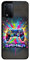 FunKaz Coque pour Oppo A54 5G - Gamer Manette de Jeu Fond Multicolore - Coque Noire TPU