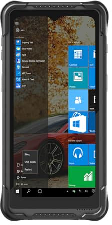RUGLINE Tablet PC Robusto da 6,5 Pollici, Sistema Operativo Windows 11 IOT Enterprise, Computer Portatile con Scanner per Codici a Barre 1D e 2D (Honeywell N3680), 8 GB di RAM + 128 GB