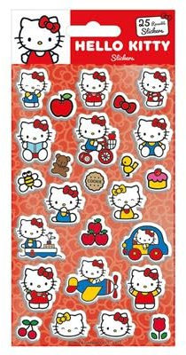Hello Kitty (Kitty & Mimmy) 25pc REUSEABLE Stickers Puffy
