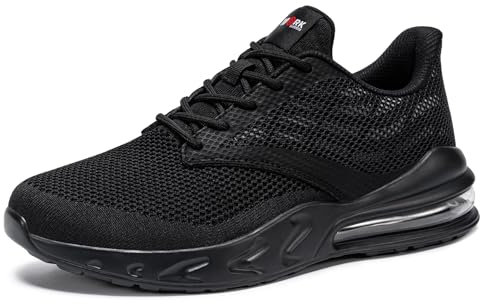 LARNMERN Zapatillas de Cocina Antideslizante Zapatos de Cocina Hombre Zapatos Hosteleria Zapatillas Antideslizante Camarero Sanitario Sin Puntera,Negro 42 EU