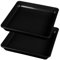 Mafagwre 2 Pcs Bacs Drainage Carrés en Plastique pour Pots Fleurs, 40 Cm Plateaux Carré De Pot De Fleurs, Plastique Soucoupe Carré pour Pot De Fleurs, Soucoupe Plateaux Plante pour Jardinage (A)