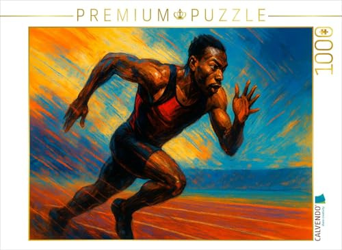 Puzzle · Explosion im ersten Schritt | Olympische Energie · Kunst trifft Bewegung · 1000 Teile · Lege-Größe 64 × 48 cm · CALVENDO Puzzle