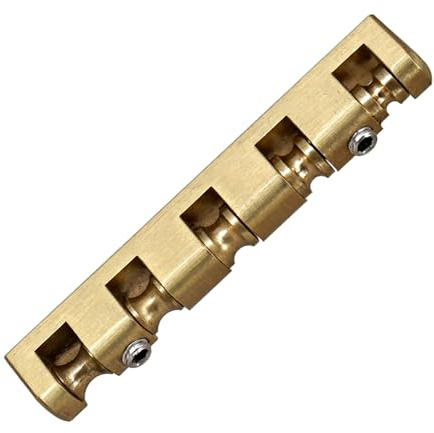Complete Brass Roller Nut Set Adjustable for Electric Bass Enhances Includes Wrench Guitar Brass