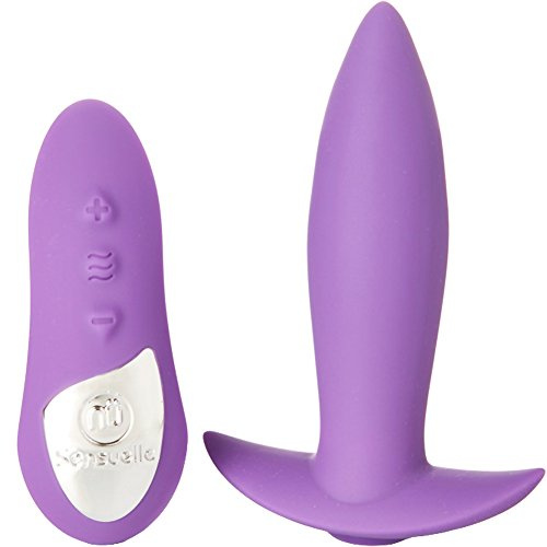 Nu Sensuelle Remote Control Mini Plug Purple - Super Powerful - USB Rechargeable - Waterproof - Purple Mini Plug with Remote Control for Intense Stimulation