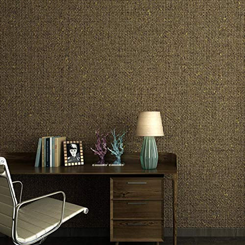 Hndrkj Papier Peint Papier Peint Uni Lin Fond D'Écran Lin Paille Simple Salon Moderne Chambre Papier Peint Intissé De Couleur Unie