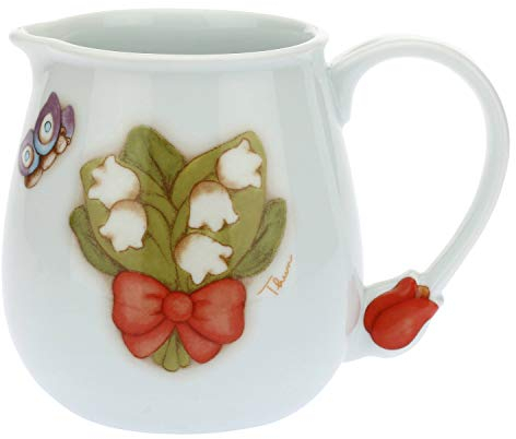 THUN ® - Caraffa - Porcellana - Country - 1,1 l - Ø 10,5 cm - h 14,5 cm