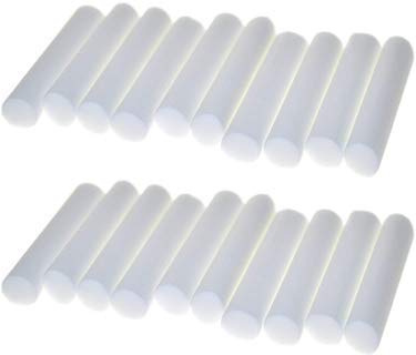 Wild Essentials Lot de 24 recharges pour inhalateur d'huiles essentielles en coton - 4 cm - Bâtons nasaux vierges pour aromathérapie en déplacement - Compact, portable et très absorbant - Intérieur en