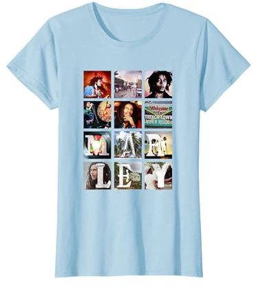 Bob Marley Official Block Images T-Shirt