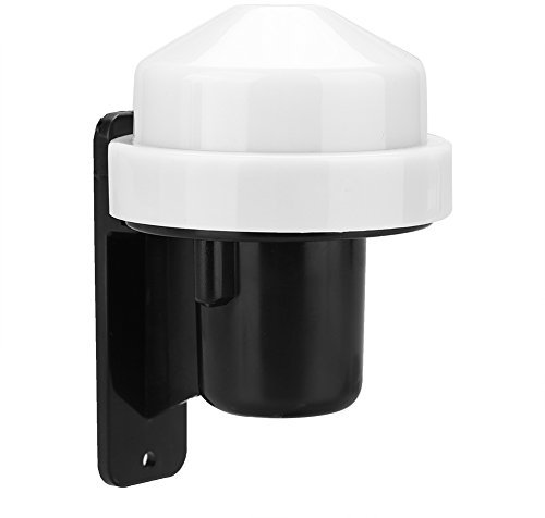 Tnfeeon Interrupteur Automatique de lumière crépusculaire, Interrupteur de Commande de lumière Sensible à la lumière extérieure AC 230V-240V