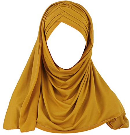 Myya Frauen Milchfilter einfarbig 2 in 1 Turban Hut Instant Schal Malaysia Muslim Cross Plissee Hijab Cap Head Wrap Cover