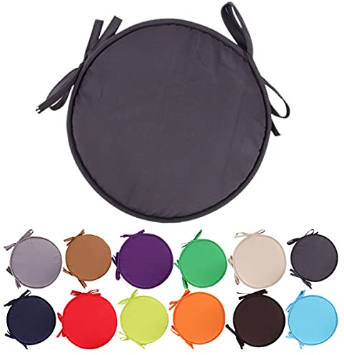 Coussins de Chaise colorés pour l'intérieur/extérieur Coussins de siège Ronds Coussins de Jardin pour la Maison - Diamètre 30 cm / 38 cm, Housse de Coussin pour Meubles de Patio