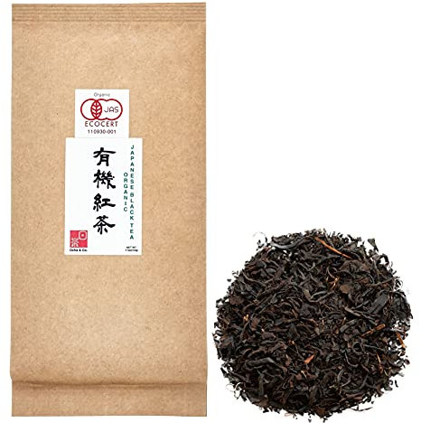 Ocha & Co. Organic Black Tea – Japanese First Harvest Japanese Loose Leaf - Benifuuki Cultivar with Zero Bitterness – Smooth, Mild & Fragrant Premium Tea, 100g/3.5oz