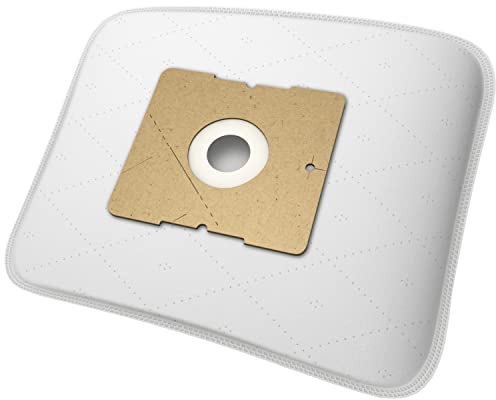 McFilter 10 bolsas de aspiradora para aspiradoras Amazon Basics 15C-71EU4 y VCB35B15CEU4, bolsa de 1,5 L, 5 capas, incluye 4 microfiltros, se puede cortar individualmente, solapa de cierre