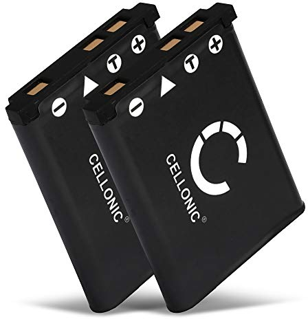 CELLONIC, Batterie pour Caméra Compatible avec Medion Life NP-45, P44024, E44050, Li-40B (3.7V, 700mAh) 2 Pièces