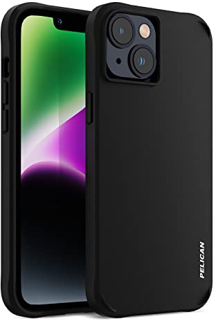 Pelican Case-Mate Ranger Series – iPhone 14 Plus Hülle 6,7 Zoll [kabelloses Laden] Schutzhülle mit Anti-Kratz-Technologie [4,1 m MIL-Grade Fallschutz] Schlanke robuste Hülle für 14 Plus – Schwarz