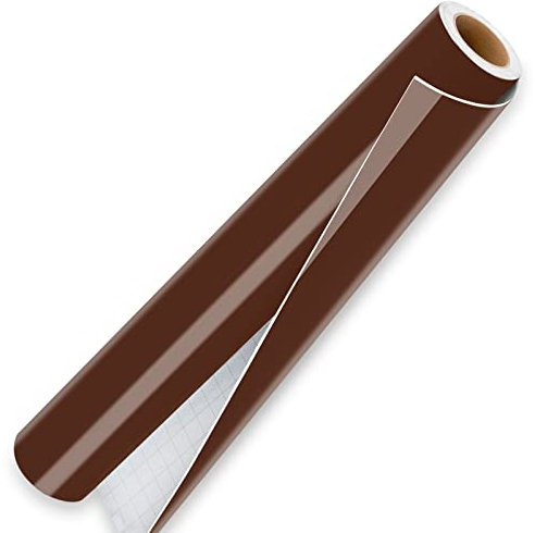IModeur Vinyle permanent marron – 30,5 x 213,5 cm – Vinyle autocollant pour bricolage, bricolage, machine à découper Cricut, Silhouette Camée, fête d'anniversaire, décoration de la maison