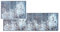 Astra Flauschige Sauberlaufmatte - Pure & Soft - Beton hellblau 2er Set 50x70 & 50x150 cm - Waschbarer Küchenteppich innen - Türmatte strapazierfähig