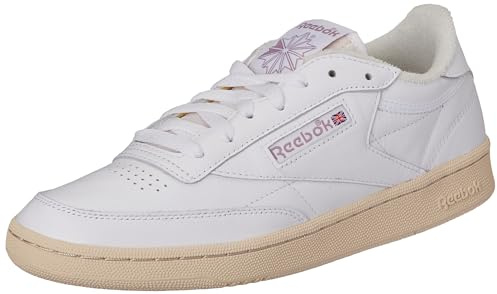 Reebok Women Club C 85 Vintage Sneaker, FTWR White/Chalk/Infused Lilac, 3