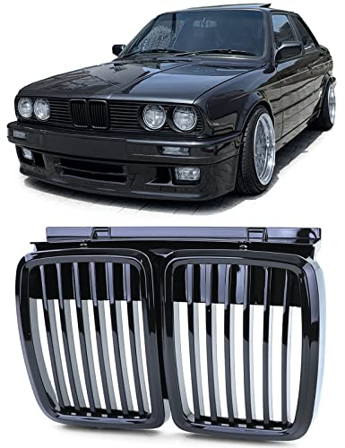 Sport Kühlergrill Performance Schwarz Glanz passend für BMW 3er E30 82-94