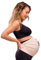 Carriwell Ceinture de Soutien Grossesse Deluxe Réglable | Ceinture de Soutien Abdominale Élastique & Respirante | Soulage les Douleurs Lombaires | Confortable, S’adapte à l’Évolution du Ventre L/XL