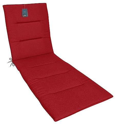 LILENO HOME Sonnenliege Auflage als [1er Set - Rollliege] in Gräser Terra + Hellgrau + Keder Anthrazit - Gartenliegen Auflage für Strandliege - Polster Auflage für Gartenliege (190x60x4cm) MAD