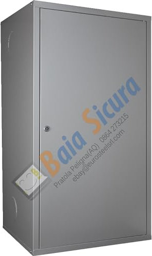 Copricaldaia Coibentato Da Esterno Tutto Colorato in Lamiera Zincata e Preverniciata (Grigio Inox, 100 H x 55 L x 33 P)