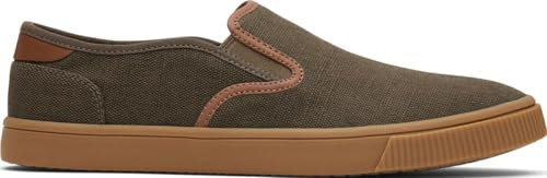 TOMS Men's Baja Sneaker, Canteen Heritage Canvas/PU Trim, 11 UK