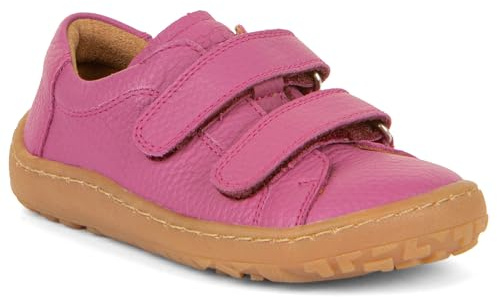 Froddo Barfußschuhe/Sneaker aus Leder mit Doppelklett in Fuchsia Uni G3130240-7 (G3130240-7, EU Schuhgrößensystem, Grundschulkind, Numerisch, M, 33)