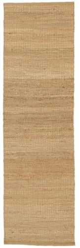RugVista Jute Jalusi Teppich, 80 x 300 cm, Beige | Moderne, Rechteckig, Niedriger Stapel, Nur chemische Reinigung, Wohnzimmer, Schlafzimmer, Diele