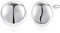 Silber 925 Ohrringe Runden Ohrstecker für Damen, Große Klobige Ohrstecker Sterling Silber Große Runden Ohrstecker Hypoallergen Dicke Ohrringe Statement Runden Ohrringe Ohrstecker Damen Mädchen