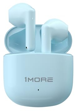 1MORE Q10 Mini Kopfhörer Kabellos, In Ear Ohrhörer Bluetooth 5.3, Wireless Headphones mit 13mm Treiber, 26 Std. Spielzeit, IPX4 Wasserdicht, 2 Mikros mit KI, Touch Control, Tiefer Bass (Blau)