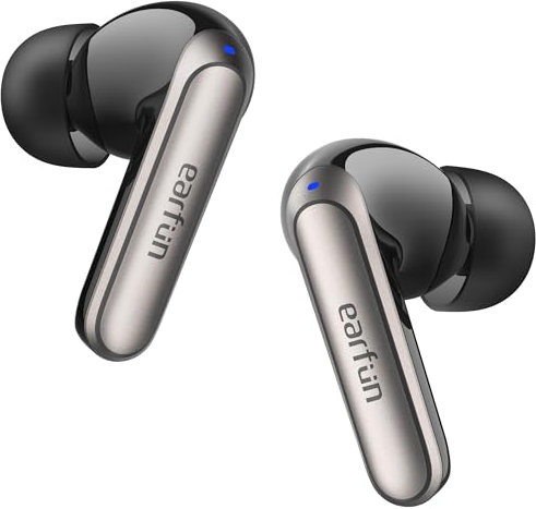 EarFun Air NC 2 Bluetooth Kopfhörer In Ear, Adaptives Hybride Aktives Noise Cancelling Kopfhörer, Hi-Res Audio, LDAC, 3D-Theatermodus, 6 Mikrofone KI Anrufe, 40 Std. Akku, Multipoint, Kabelloses Laden