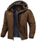 Rdruko Winterjacke Herren Wasserdicht Skijacke mit Fleece Futter Snowboardjacke Winddicht Wanderjacke Winter Jacke Atmungsaktiv für Skifahren, Snowboarden, Wandern (Kaffeebraun, XL)