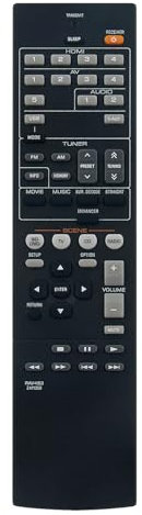 RAV463 ZA11350 Reemplazar el Control Remoto Apto para Yamaha AV Receiver RX-V373 RX-V375BL HTR-3065 HTR-3066