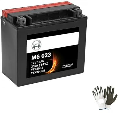 Compatible avec Moto Guzzi California Sport (KD) 1100 dal 2001 al 2002 Batterie BOSCH M60230 YTX20L-BS 12V 18AH AMPÈRE SCELLÉE COMPLÈTE avec Liquide 175X87X155MM