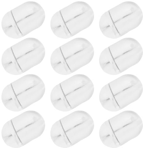 EMSea 200Pcs Fishing Beads 5x8mm Double Cross Hole Beads Fishing Bait Stopper Beads Fishing Lures Fishing Terminal Tackle Hook Beads, Tranparent