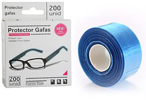 QHLWTT 1Pc Disposable Eyeglass Sleeves Slim Glasses Leg Cover Convenient Glasses Protective Sleeves Hair dye Glasses Protector for Hair Dying Salon