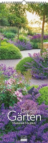 DUMONT - Gärten 2026 – Wandkalender King-Size 34×98 cm mit 12 Gartenfotografien, Naturkalender für Gartenfreunde & Pflanzenliebhaber: Gardens