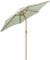 CHRISTOW 2.4m Tilting Garden Parasol with Crank Handle, 38mm Steel Pole, Wood Effect Finish, Outdoor Sunshade Umbrella, Heavy Duty Polyester, UV30+ Sun Protection, Water Resistant, Vent (Sage Green)