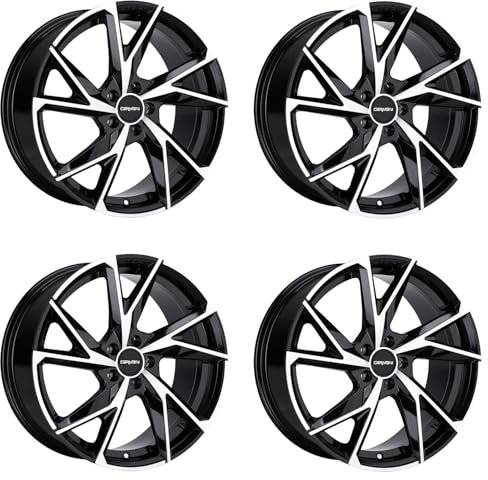 4x Carmani Felgen 23 Rudi 9.0x20 ET30 5x112 black polish kompatibel mit Toyota Supra